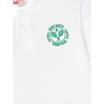 Saint Barth Polo Mezza Manica Tinta Unita con Ricamo per Bambino BEVERLY BIANCO SAINT BARTH 