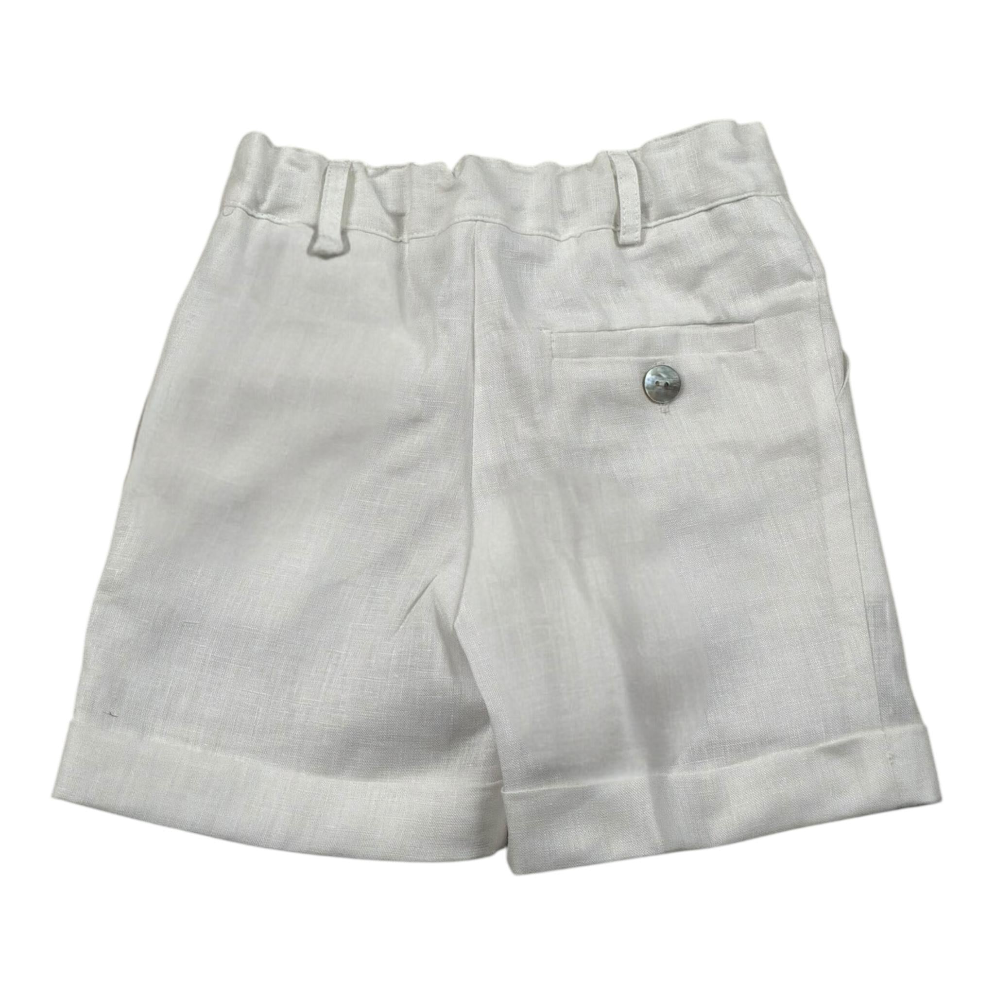 Paio Crippa Bermuda Tinta Unita con Girovita Regolabile per Bambino BOSSO BIANCO PAIO CRIPPA 