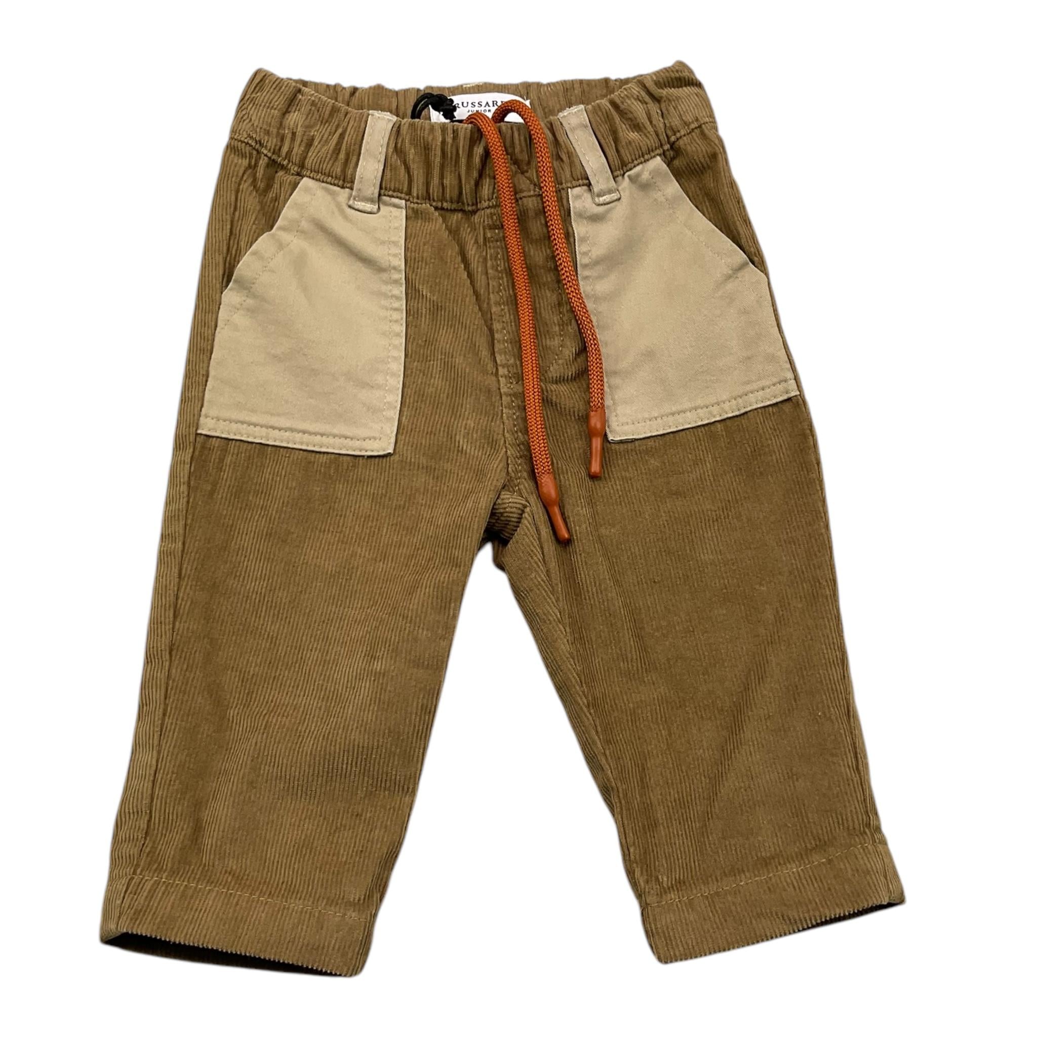 TRUSSARDI pantalone tinta unita con elastico in vita Beige per Neonato TIA25100 BEIGE TRUSSARDI 