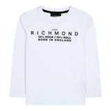 JOHN RICHMOND shirt girocollo tinta unita con stampa Bianco per Neonato RIA24034TS BIANCO JOHN RICHMOND 