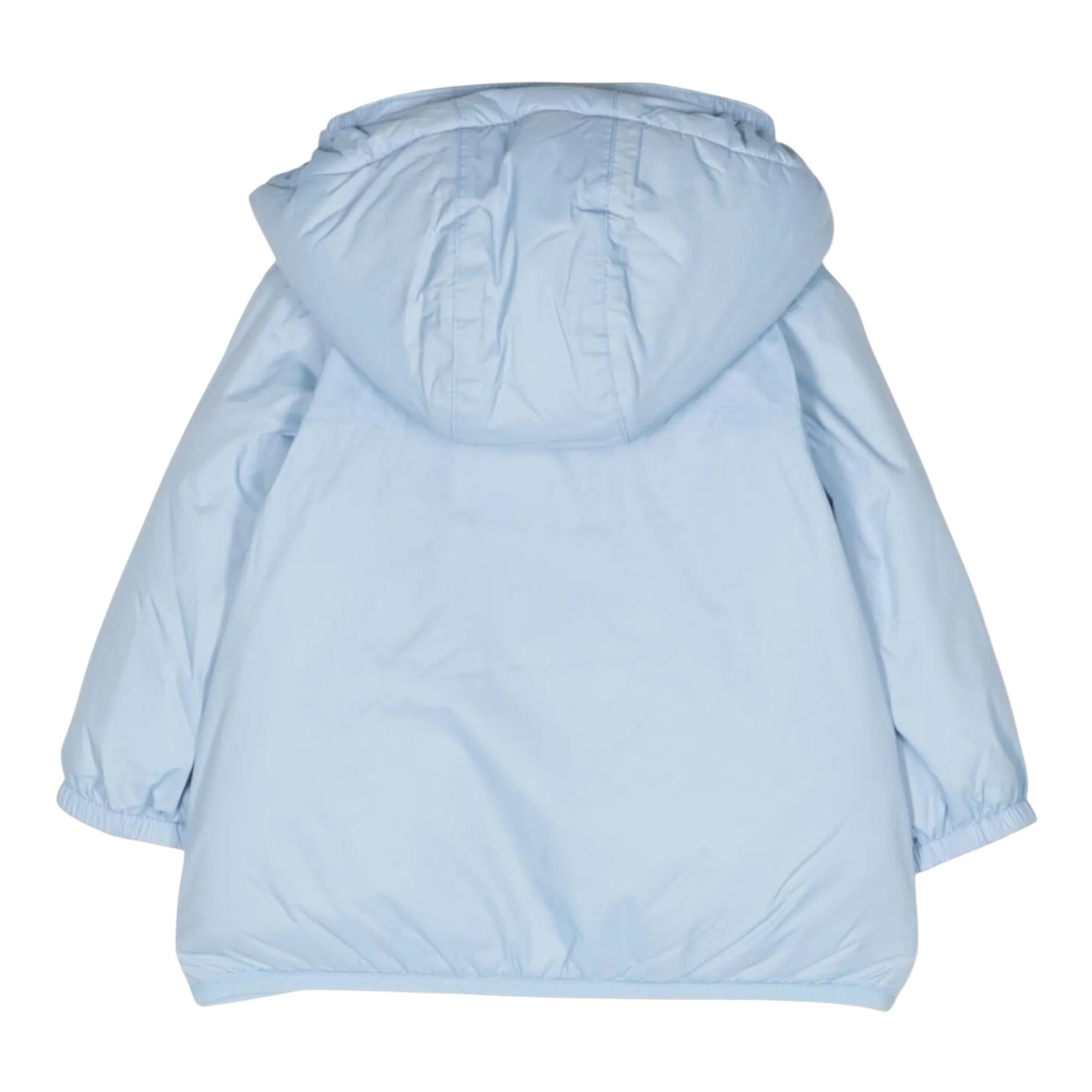 K-WAY giubbino tinta unita con cappuccio in contrasto Azzurro per Neonato K61157WWXX AZZURRO K-WAY 