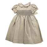 Baroni Abito Mezza Manica Tinta Unita con Colletto per Neonata 6591 GRIGIO BARONI 