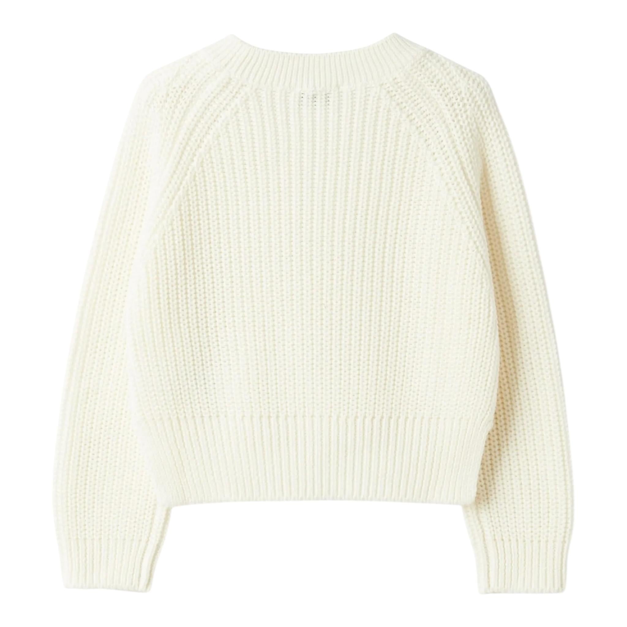 Il Gufo Maglia Girocollo Tinta Unita per Neonata P25MA482EM109 PANNA IL GUFO 