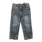 Iceberg Jeans Tinta Unita con Girovita Regolabile per Neonato PTICE4313BN BLU ICEBERG 