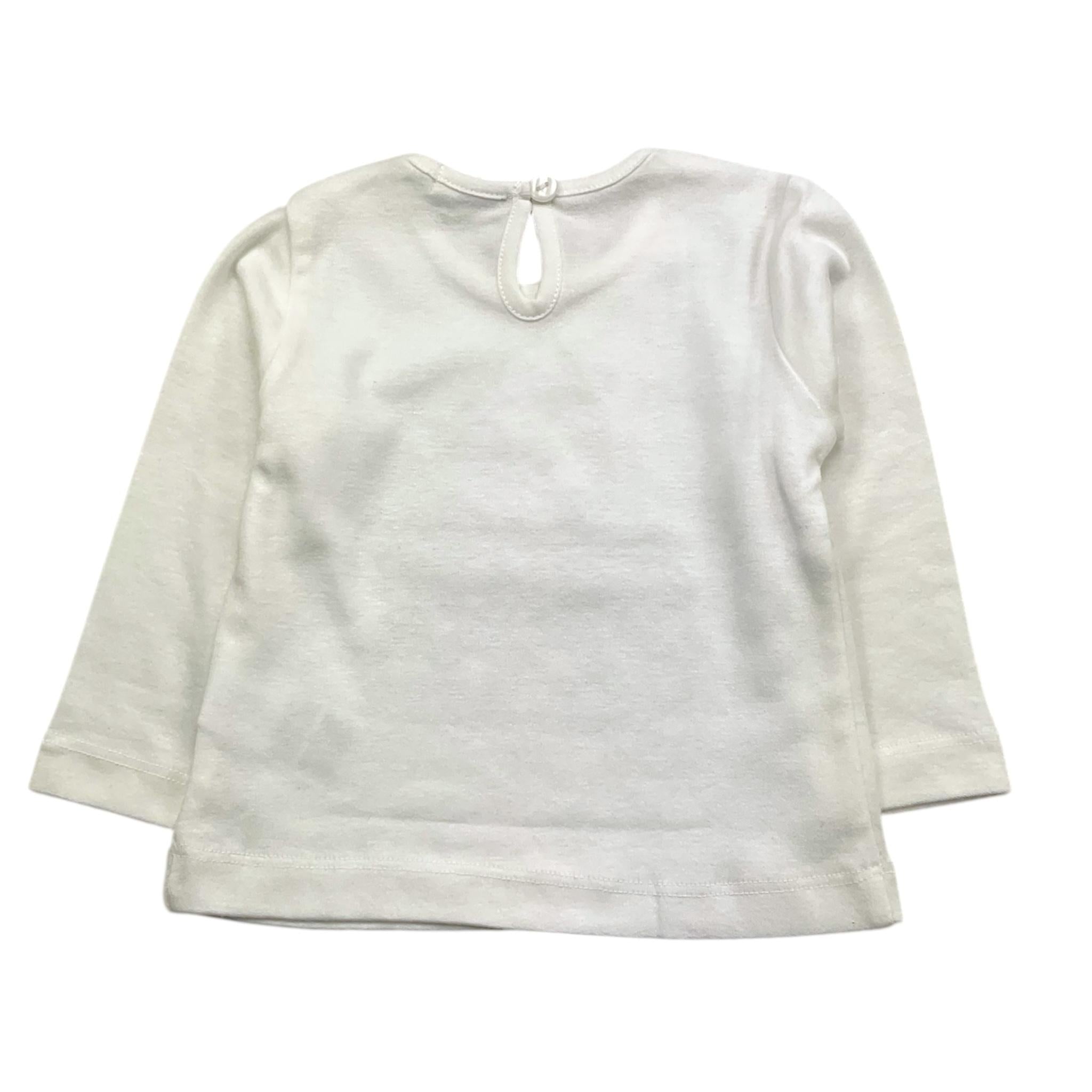 EMC shirt gircollo tinta unita con stampa Bianco per Neonata BX2285 BIANCO EMC 