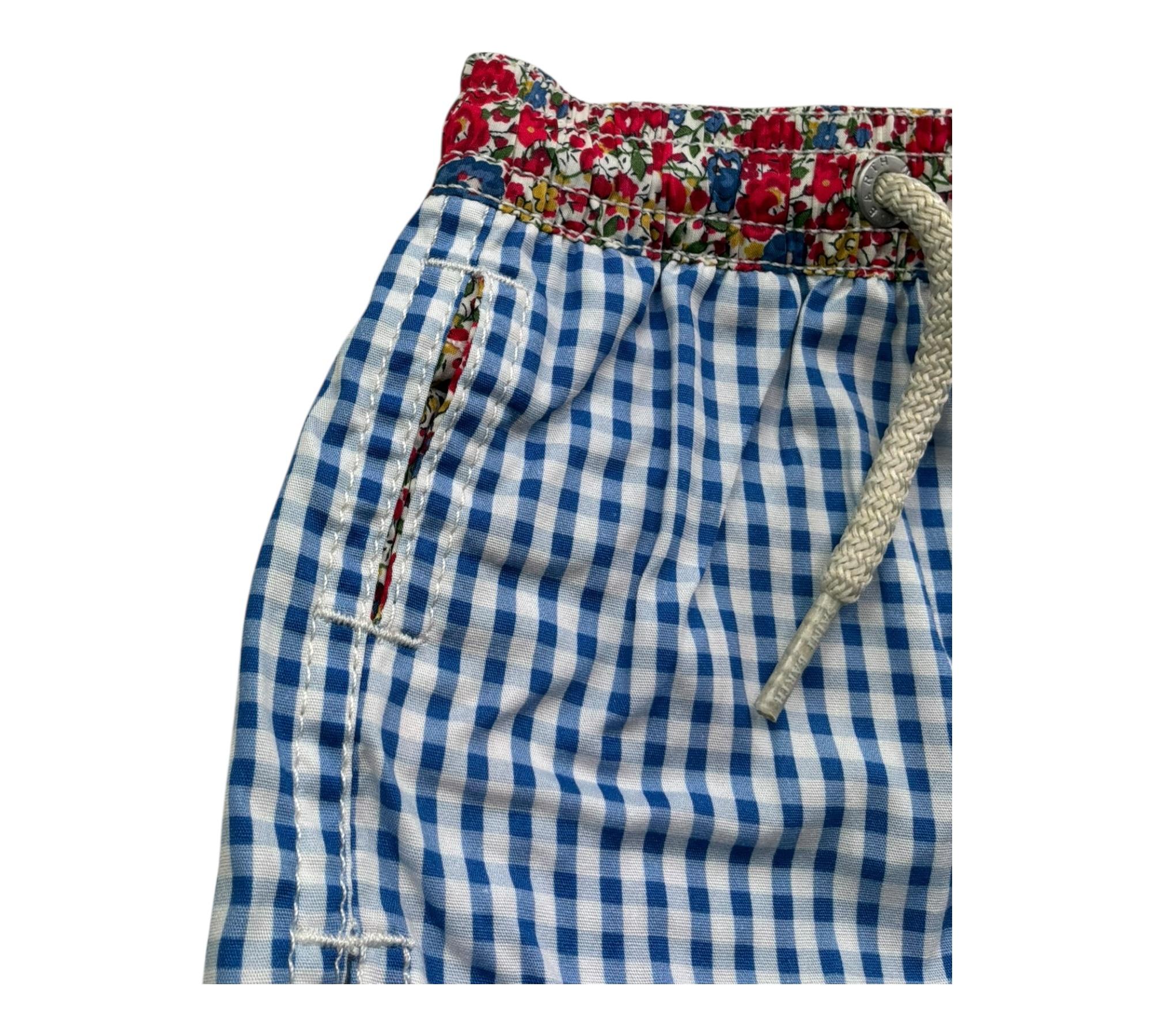short fantasia a righe bicolore JOELL BIANCO/BLU SAINT BARTH 