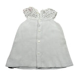 Cnd Abito Giromanica Tinta Unita per Neonata 901227 BIANCO CND 