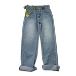 John Richmond Jeans Tinta Unita con Girovita Regolabile per Bambino RBP26132JE AZZURRO JOHN RICHMOND 