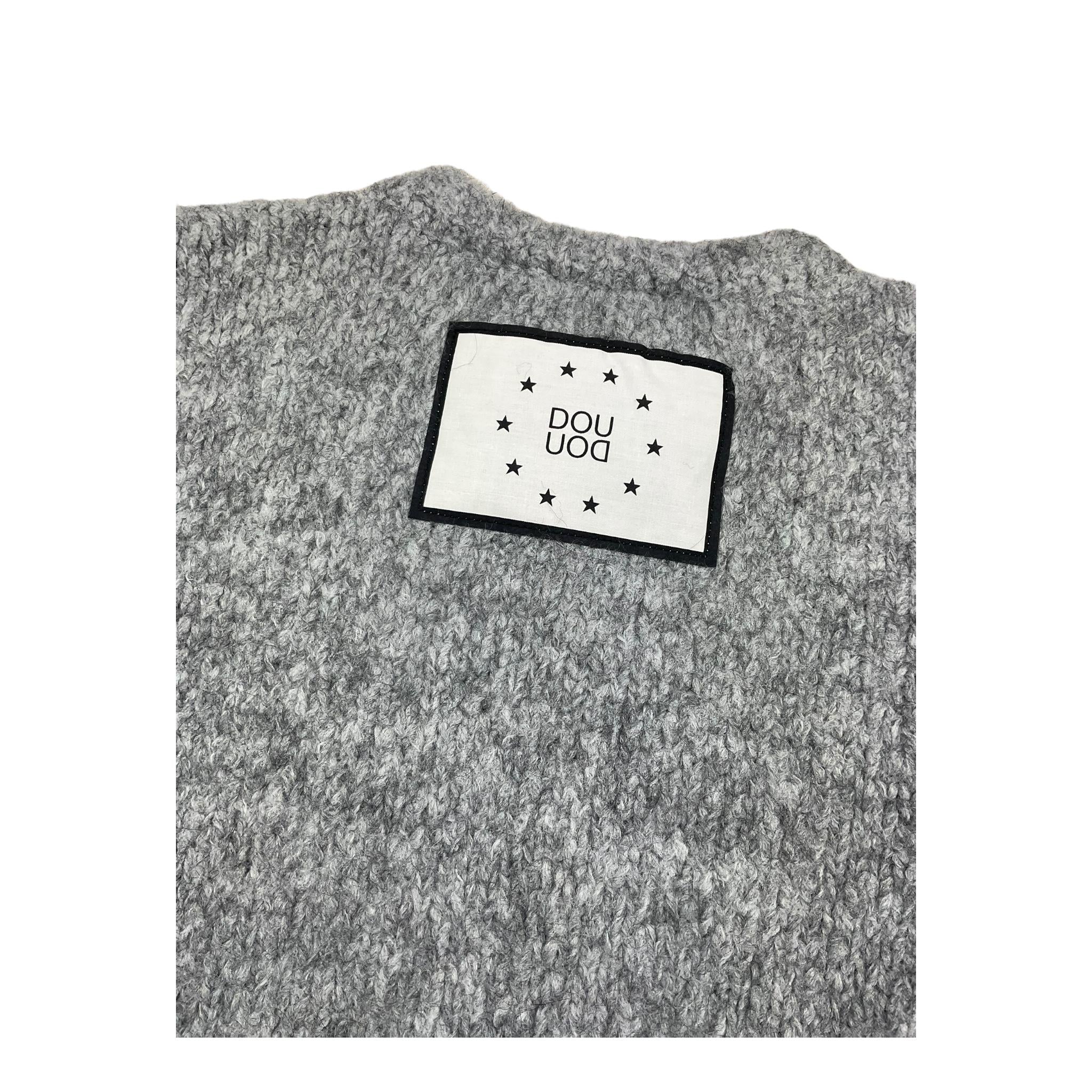 DOU DOU maglia girocollo tinta unita Grigio per Bambina DV9P50XX GRIGIO DOU DOU 