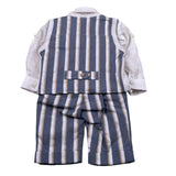Marlu' Completo 2 Pezzi Gilet-Camicia-Pantalone per Neonato ET21160 PANNA MARLU' 