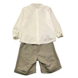 BARCELLINO completo 3 pezzi camicia-bermuda-papillon Bianco per Neonato 105605 BIANCO BARCELLINO 