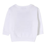 Moschino Maglia Girocollo Tinta Unita con Orso per Neonato M5W00J BIANCO MOSCHINO 