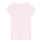 Monnalisa T-Shirt Girocollo Tinta Unita con Brillantini per Bambina 19E617 ROSA MONNALISA 