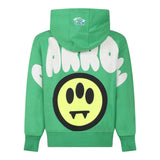 Barrow Kids Felpa Chiusa Con Cappuccio Tinta Unita Con Stampa Verde Per Bambino