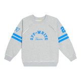 Off-White Felpa Girocollo Tinta Unita con Stampa per Bambina OBBA006S24 GRIGIO OFF-WHITE 