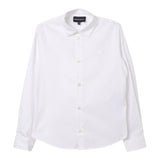 Emporio Armani Camicia Manica Lunga Tinta Unita per Bambino 8N4C09 BIANCO EMPORIO ARMANI 