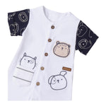 Minibanda Pagliaccetto Mezza Manica Tinta Unita per Neonato 3B686 BIANCO MINIBANDA 