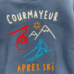 SAINT BARTH felpa girocollo tinta unita con stampa Blu per Bambino HUT00044 BLU SAINT BARTH 