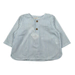 Zhoe & Tobiah Camicia Manica Lunga Fantasia A Righe per Neonato STP6MN BIANCO/AZZURRO ZHOE & TOBIAH 