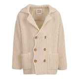 Dou Dou Cardigan Tinta Unita con Bottoni per Bambina DW9P00 BEIGE DOU DOU 