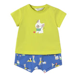Mayoral Completo 2 Pezzi T-Shirt-Bermuda per Neonato 1206 VERDE MAYORAL 