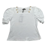 J'Aime' T-Shirt Girocollo tinta unita Bianco per Bambina 4522G BIANCO J'AIME' 