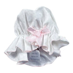 La Stupenderia Cappello Tinta Unita con Fiocco per Neonata TBCP54 BIANCO LA STUPENDERIA 