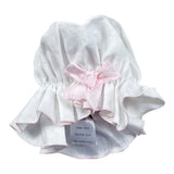 La Stupenderia Cappello Tinta Unita con Fiocco per Neonata TBCP54 BIANCO LA STUPENDERIA 