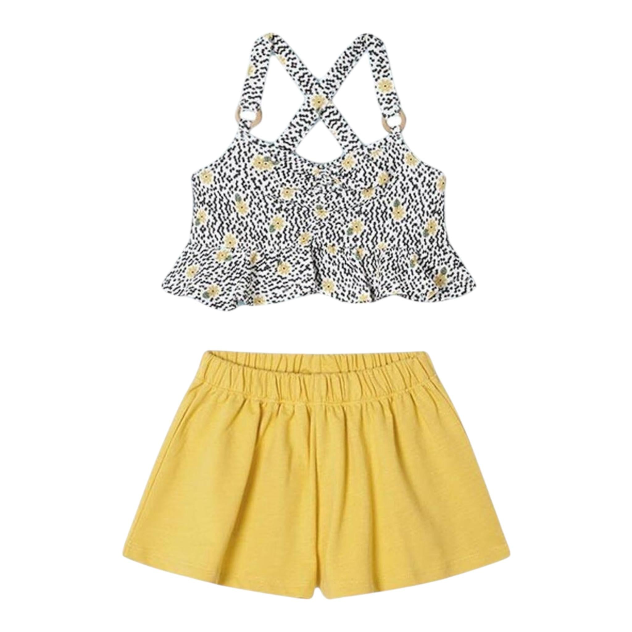 Mayoral Completo 2 Pezzi Top-Short per Bambina 3265 GIALLO MAYORAL 