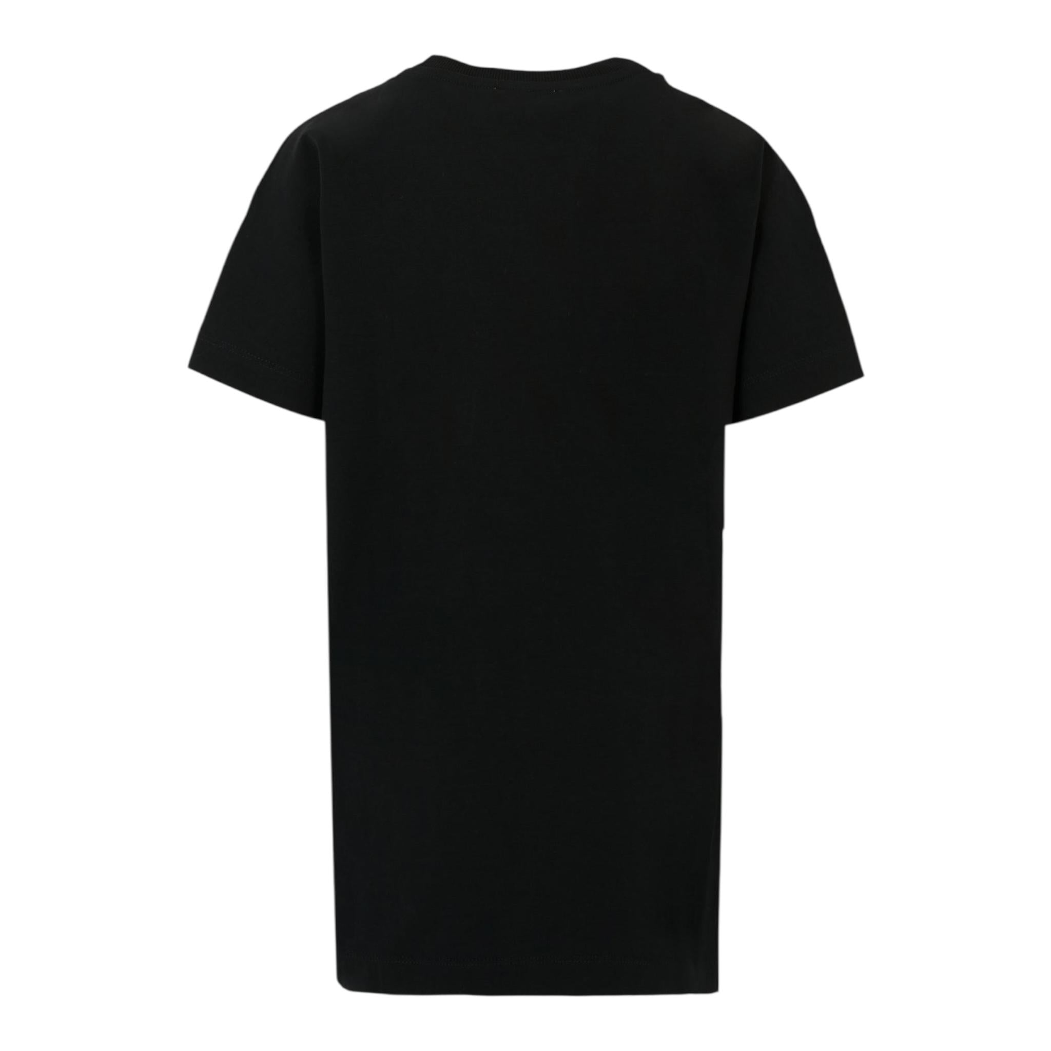 Moschino Abito Tinta Unita con Stampa per Bambina HDV0GN NERO MOSCHINO 