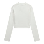 GUESS shirt tinta unita girocollo con logo Bianco per Bambina J4YI49KBZP4 BIANCO GUESS 