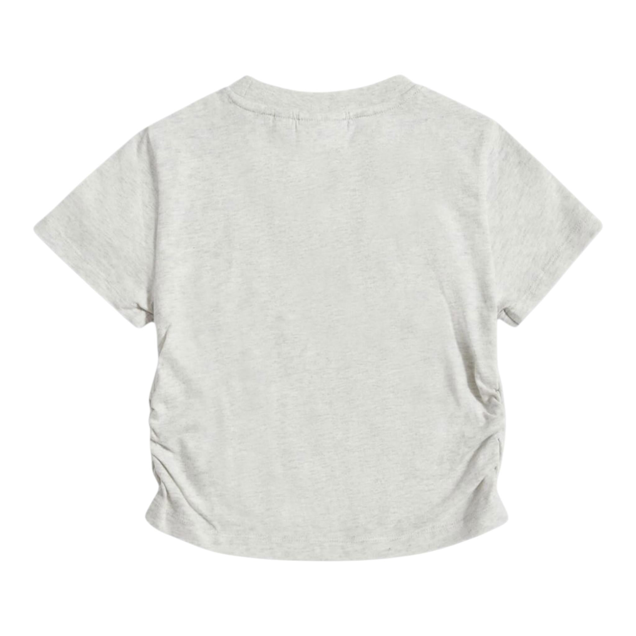 Juicy Couture T-Shirt Girocollo Tinta Unita con Stampa per Bambina JBX6620 GRIGIO JUICY COUTURE 