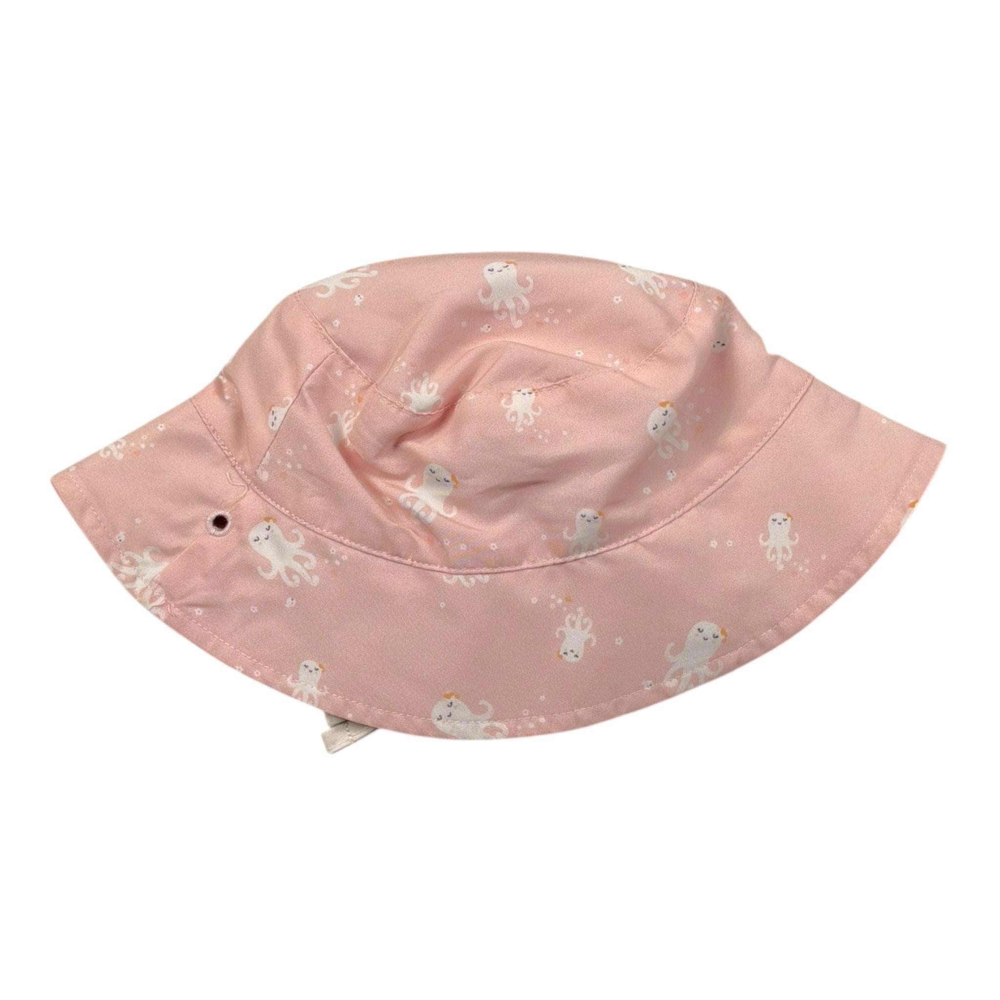 Monnëka Cappello Modello Pescatore Tinta Unita con Fantasia per Neonata 032024 ROSA Monnëka 