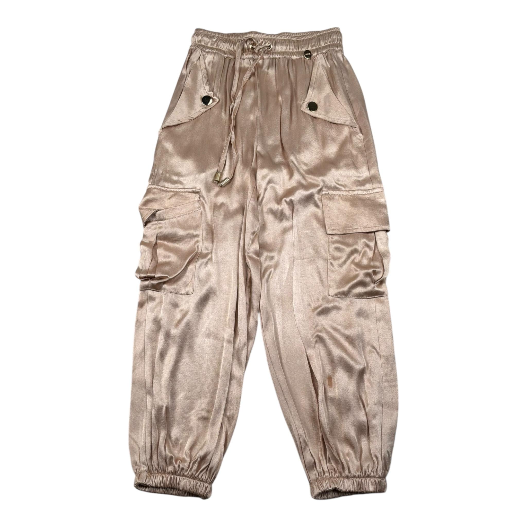 Relish Pantalone Tinta Unita con Elastico In Vita per Bambina RGP2407055008 BEIGE RELISH 