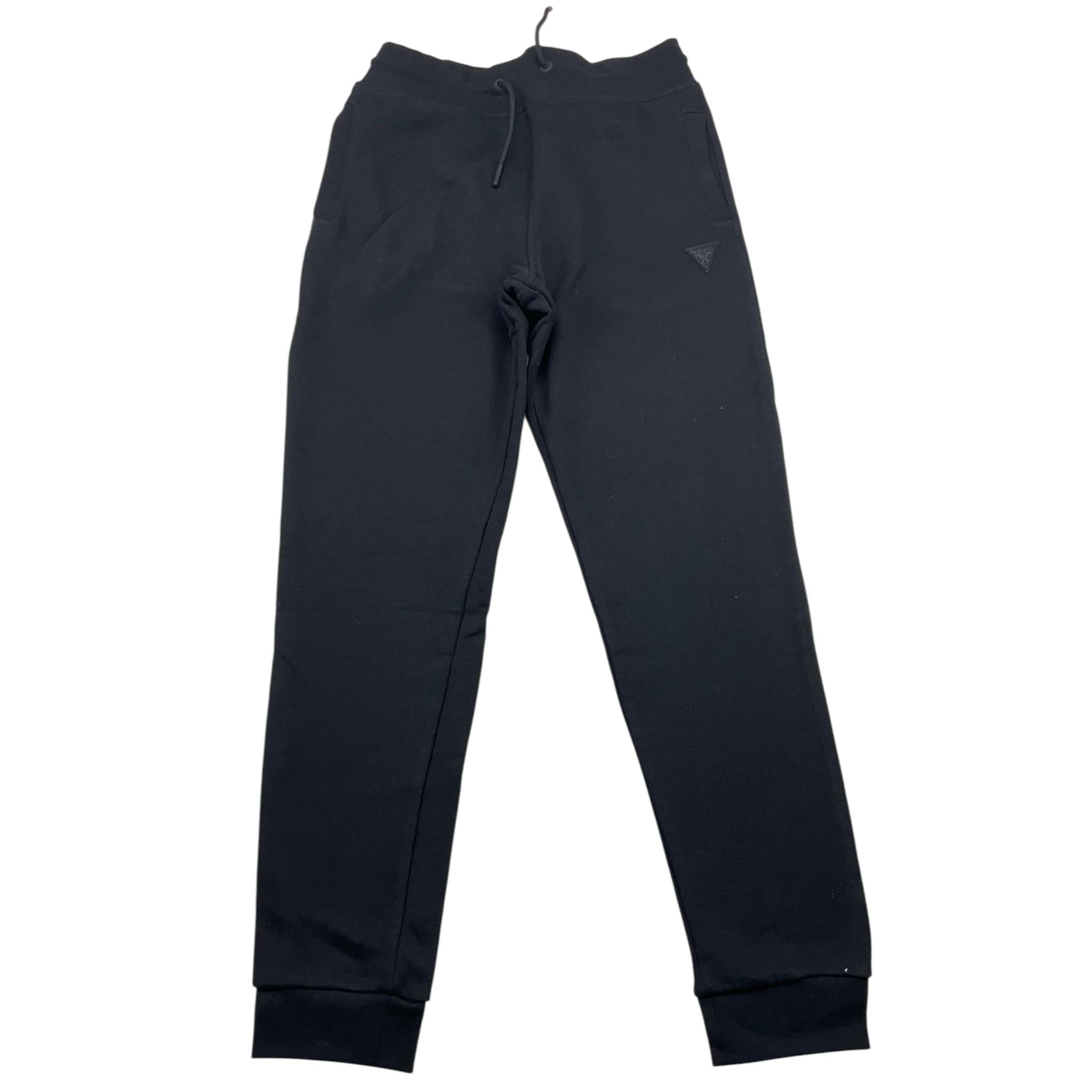 GUESS pantalone tuta tinta unita con logo Nero per Bambino L2YQ46KAIJ1 NERO GUESS 