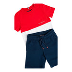 Tommy Hilfiger Completo 2 Pezzi T-Shirt-Bermuda per Bambino KB0KB09620 MULTICOLOR TOMMY HILFIGER 