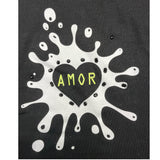 Yours Girl T-Shirt Girocollo Tinta Unita Con Stampa Nero Per Bambina