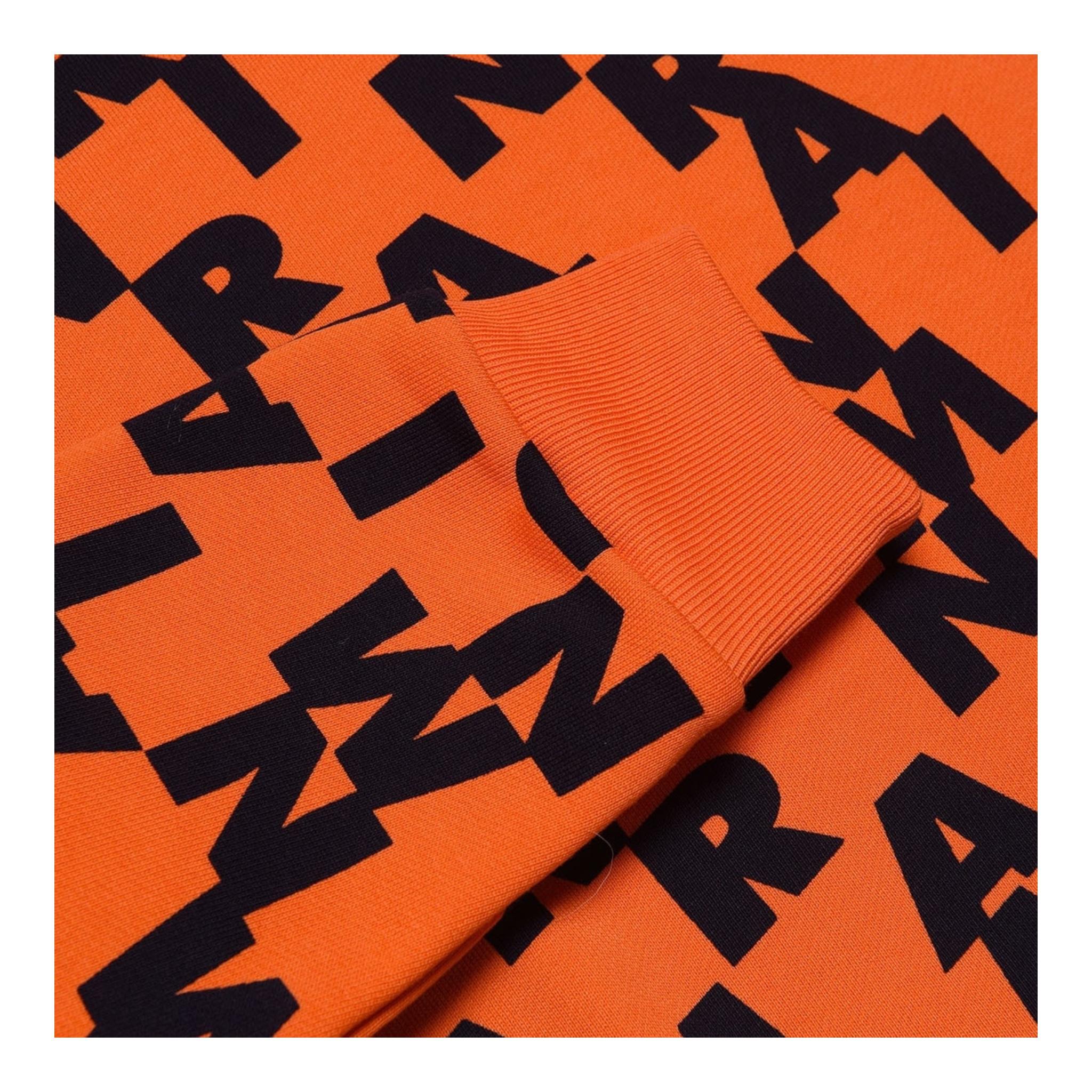 MARNI felpa chiusa girocollo tinta unita con logo in contrasto Arancione per Bambino M00929 ARANCIONE MARNI 