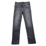 Replay Jeans Tinta Unita Con Girovita Regolabile Nero Per Bambina