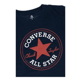 Converse T-Shirt Girocollo Tinta Unita con Logo per Bambino 866500 BLU CONVERSE 