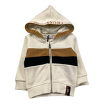 TRUSSARDI felpa con zip e cappuccio tinta unita Panna per Neonato TIA25068FE PANNA TRUSSARDI 