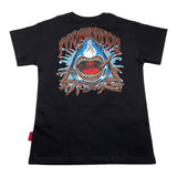 Propaganda T-Shirt Girocollo Tinta Unita Con Stampa Nero Per Bambino