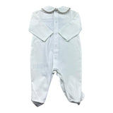 Le Bebe Tutina Manica Lunga Tinta Unita con Stampa per Neonato LBB5271 BIANCO LE BEBE 