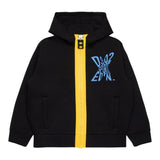 DSQUARED2 felpa tinta unita con zip e cappuccio Nero per Bambino DQ2528 NERO DSQUARED2 