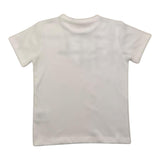 Cesare Paciotti T-Shirt Girocollo Tinta Unita Con Stampa In Contrasto Bianco Per Bambino