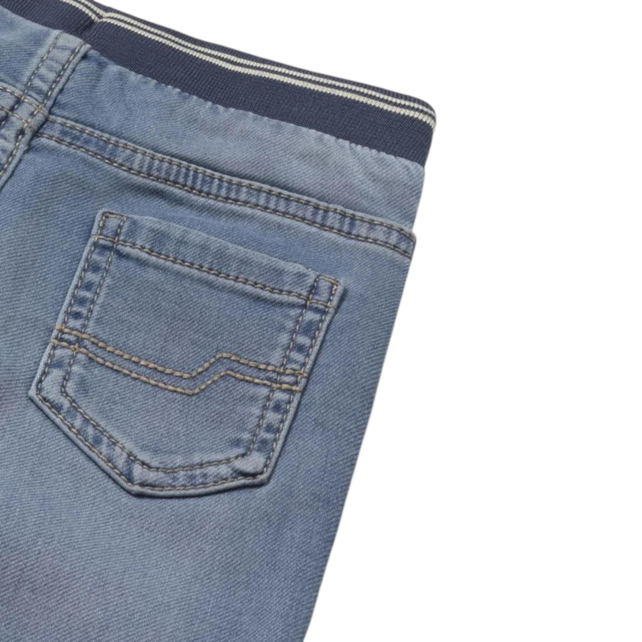 Mayoral Jeans Tinta Unita con Elastico In Vita per Neonato 1583X AZZURRO MAYORAL 