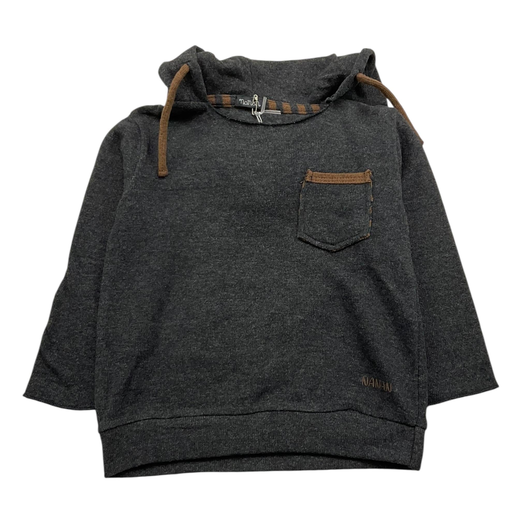 NANAN felpa chiusa con cappuccio tinta unita Grigio per Neonato I2108112GR GRIGIO NANAN 