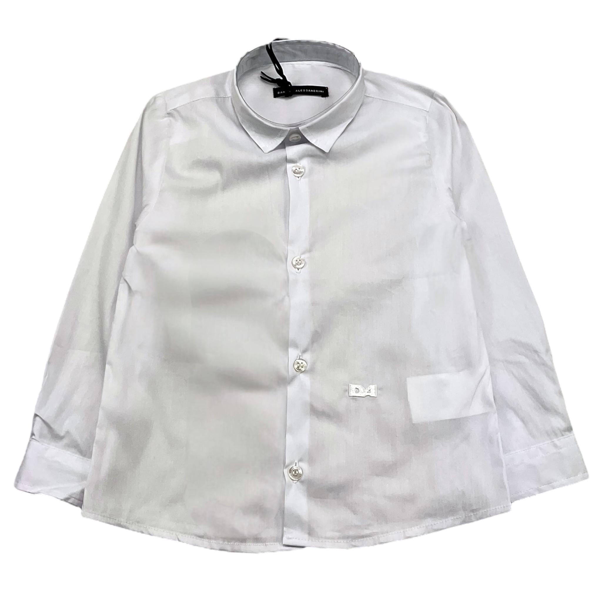 DANIELE ALESSANDRINI camicia manica lunga tinta unita Bianco per Neonato 1291C00027X BIANCO DANIELE ALESSANDRINI 
