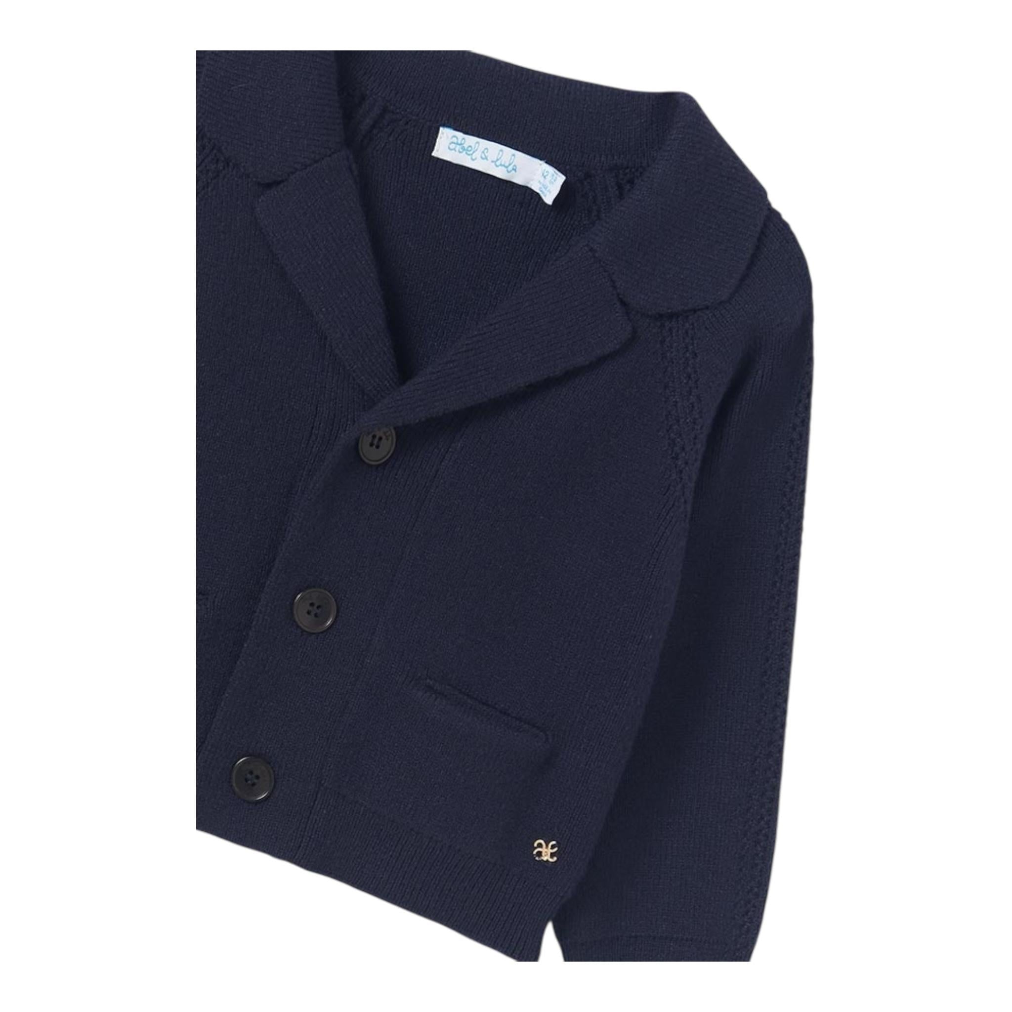 ABEL & LULA cardigan tinta unita con bottoni Blu per Bambino 58377 BLU ABEL & LULA 