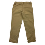 Carre'Ment Beau Pantalone Tinta Unita Con Girovita Regolabile Cammello Per Bambino